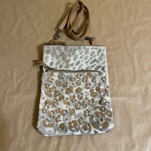 Myra Crossbody Cowhide & Canvas | OS